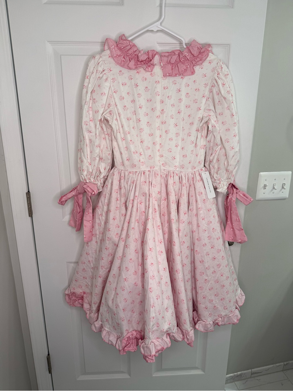 NWT Selkie THE MARIE DRESS SKCP1124P27-PARFAIT POET size small ruffle gown - Picture 13 of 14